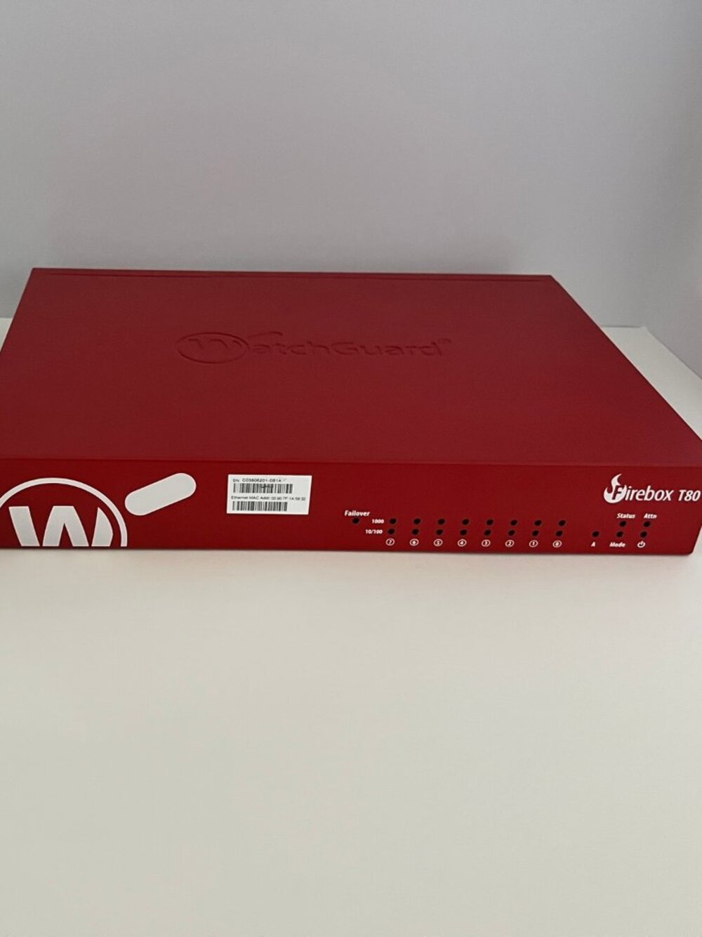 WatchGuard Firebox T80 Network Security Firewall Appliance